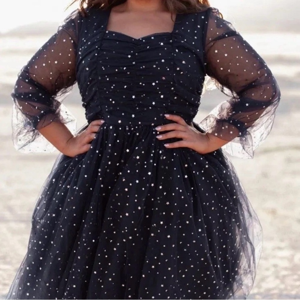 NWT JessaKae Celestial Moon Stars Stardust Dress - Picture 3 of 13